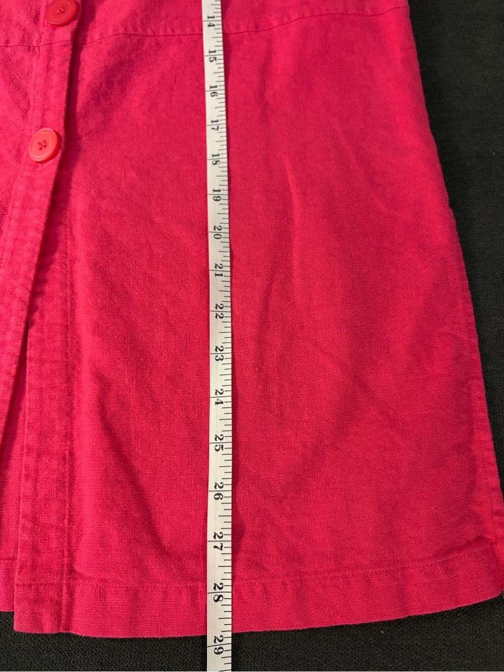 Kathie Lee Sleeveless Button-Front Hot Pink Womens Top -M - Picture 8 of 8